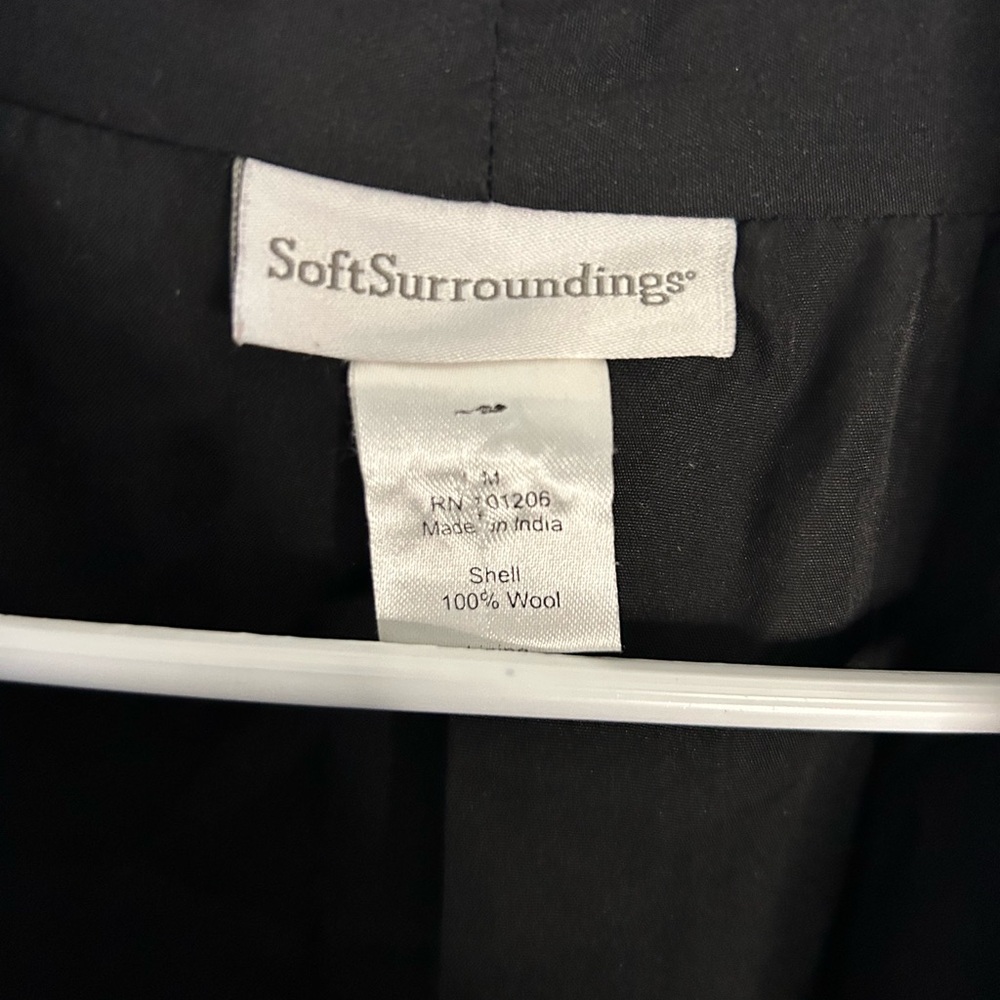 Soft Surroundings Embroidered Wool Kimono/ Cardigan - Picture 4 of 7